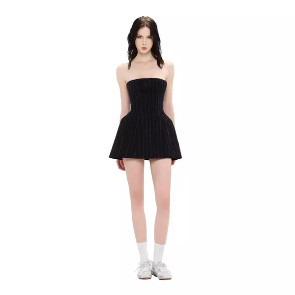 LSOUL Đầm Corset Chữ A Cúp Ngực Kẻ Sọc Dọc Dáng Chuông Sang Chảnh Kirsi Dress V25071685