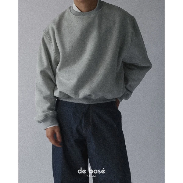basé SWEATSHIRT 02 - Áo Nỉ Bông 440gsm Form Boxy -  de basé