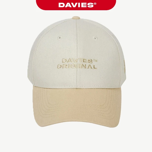 Mũ lưỡi trai nam nữ DAVIES thêu đẹp màu Be Two Color Baseball Cap local brand Davies| D-HAT07