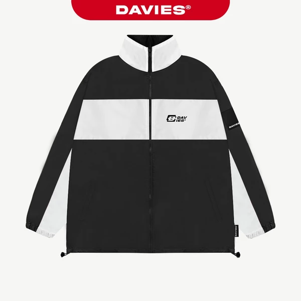 Áo khoác dù nam nữ form rộng DAVIES màu đen Reverse Jacket local brand | D30-AK4