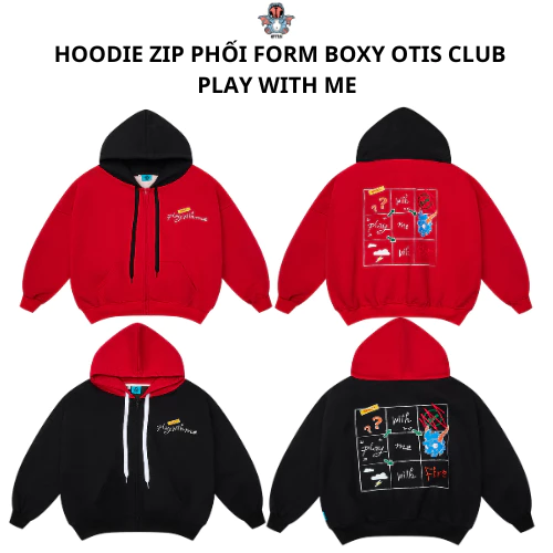 [ BST 2026 ] Áo khoác dây kéo phối Otis from boxy dày dặn cổ cao tay phồng - Play With Me