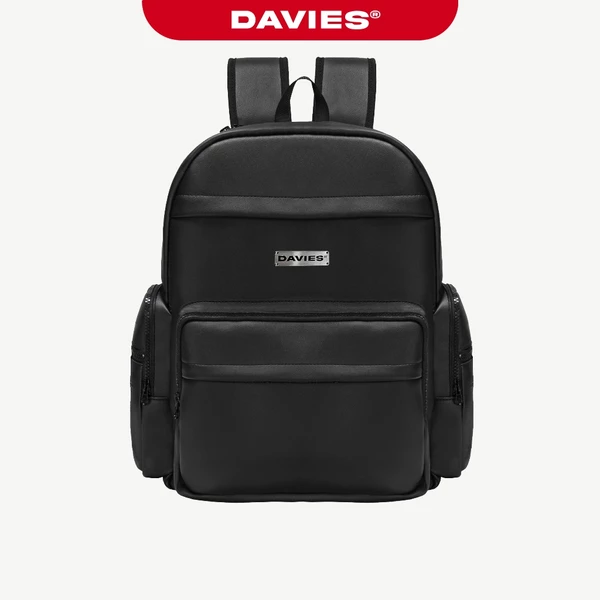 Balo da đi học DAVIES nam , nữ màu đen đựng Laptop 15inch Base Backpack | D-P49