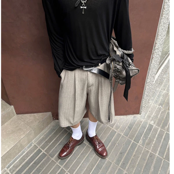Quần shorts unisex ống rộng "BAGGY" phong cách streetwear Hidden.Essential