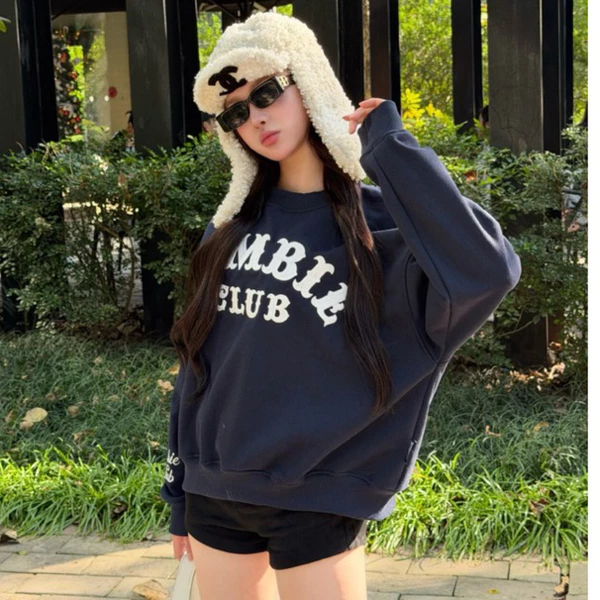[NEW] Áo SWEATER Nỉ Chân Cua 420gsm, ZOMBIE.CLUB, mã SWT Thêu xương cá, Chính Hãng
