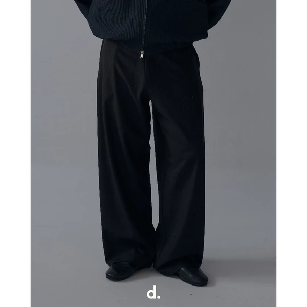 basé TROUSERS 03 - Quần Vải Ống Cong -  de basé