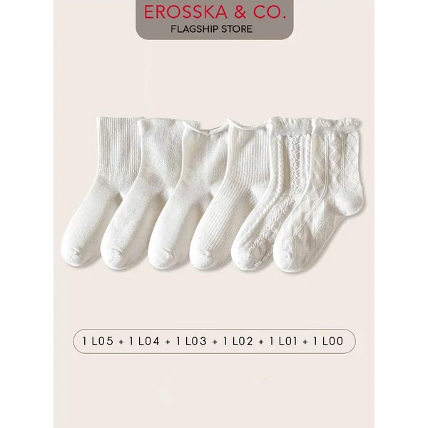 Tất cổ cao, vớ nữ lolita cổ bèo nhún chất liệu coton co giản 4 chiều, vớ cổ cao phong cách Ulzzang