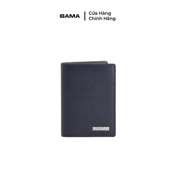 Ví nam nữ da bò BAMA Wallet W603 nhiều ngăn dáng ngang siêu mỏng gọn nhẹ chất liệu da saffiano chống xước