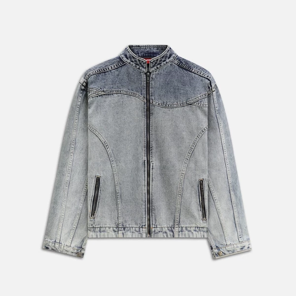 Áo NEEDS OF WISDOM Contoured Denim Jacket - Blue - Local Brand Chính Hãng
