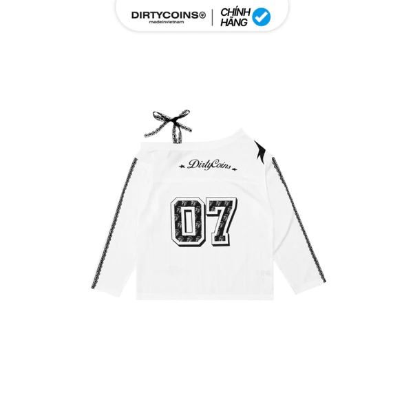 [DCxRS] Áo DirtyCoins Jersey LS Star 07 One Shoulder White