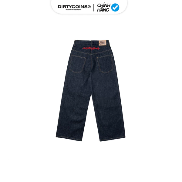 [DCxRS] Quần Dài DirtyCoins Logo Embroidery Raw Denim