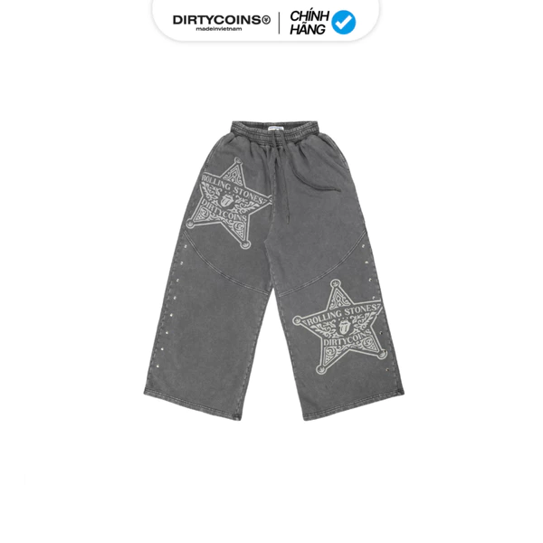 [DCxRS] Quần Dài DirtyCoins Sweatpants Faded Sheriff Black