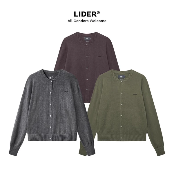 Áo Khoác Cardigan Len Boxy Ôm Body Unisex LIDER AUTUMNAL KNIT CARDIGAN