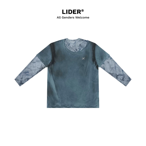 Áo Thun Lưới Tay Dài 2 Lớp Unisex LIDER X ENIGMA LONG-SLEEVE TEE