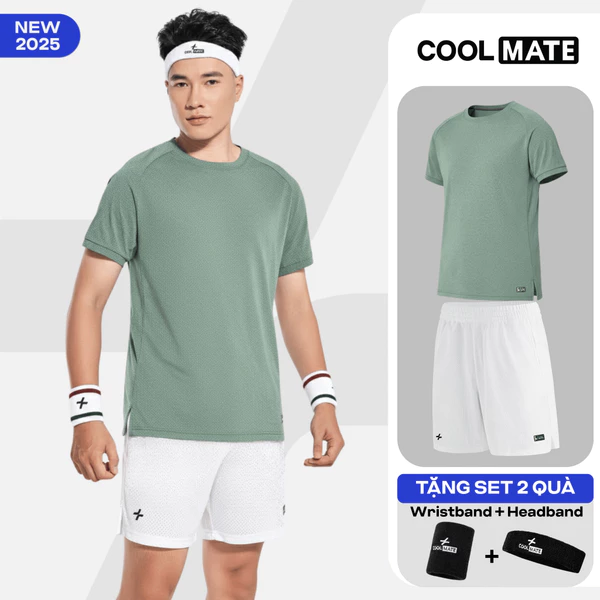 Set đồ bộ thể thao nam Picklebal Áo Drive shot và Quần Exdry Essentials Thoáng khí Coolmate