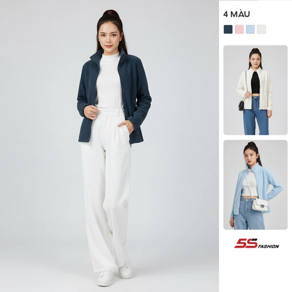 [GIÁ MỞ BÁN] Áo Khoác Lông Nữ 5S FASHION Mềm Mại, Ấm Áp, Màu Pastel Dễ Phối, Thời Thượng W0AKH25002
