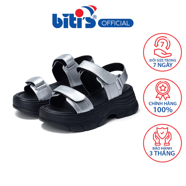 Sandal thông dụng đế PU phun Nữ Biti's BPW006700BAC (Bạc)
