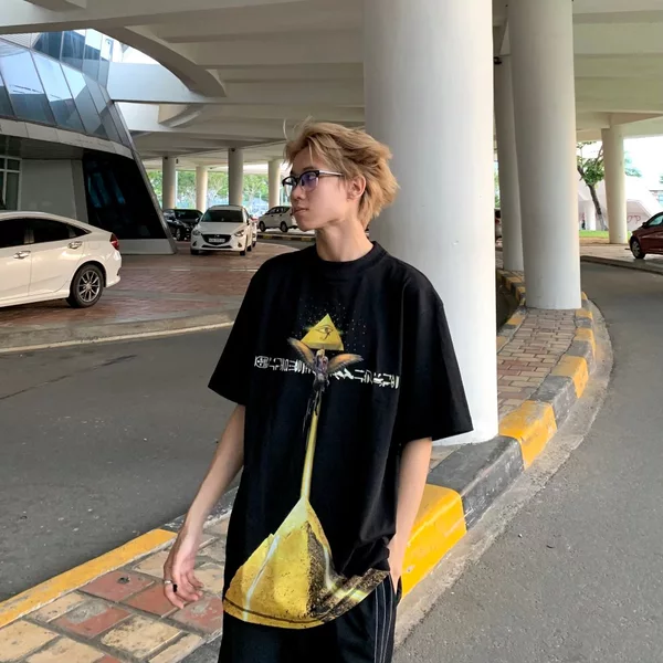 Áo Thun Unisex THE EYE OF RA Tee Cotton Màu Đen 320gsm Form Oversize Nam Nữ Chất Liệu Cao Cấp Thấm Hút Tốt Thiết Kế Độc