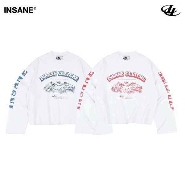 Áo Thun Tay Dài InsaneClo SILENT PEAKS LONGSLEEVE Form Boxy Unisex Vải Thun Cotton 2 Chiều