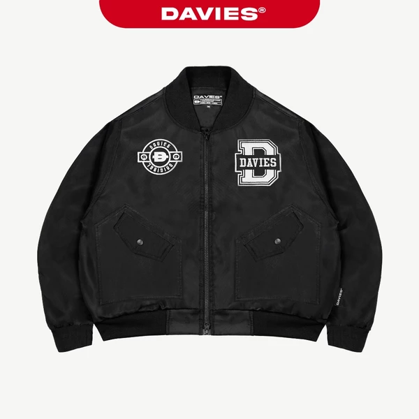 Áo khoác bomber from rộng DAVIES nữ nam dù hai lớp local brand Tactical Jacket | D27-AK1