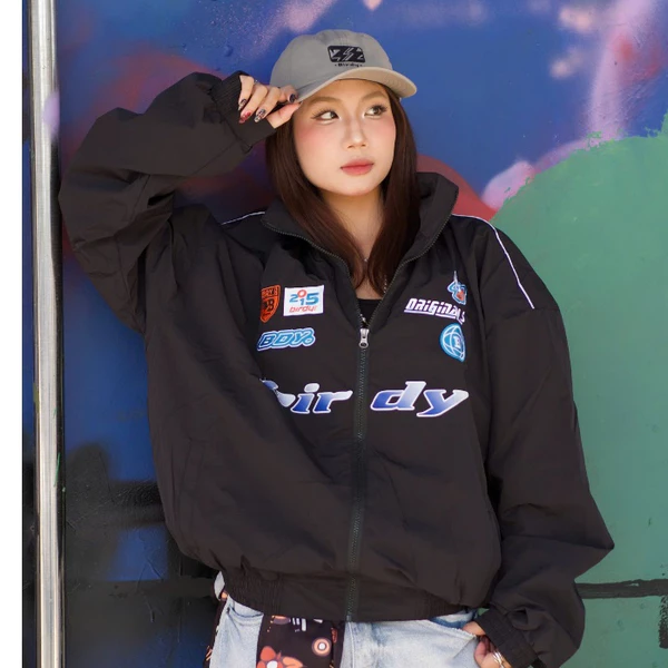 Áo khoác dù racing phong cách unisex BIRDY NYLON JACKET