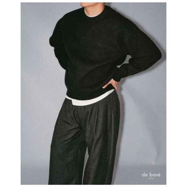 basé SWEATER 01 - ÁO LEN dài tay CÚC CÀI VAI - de basé