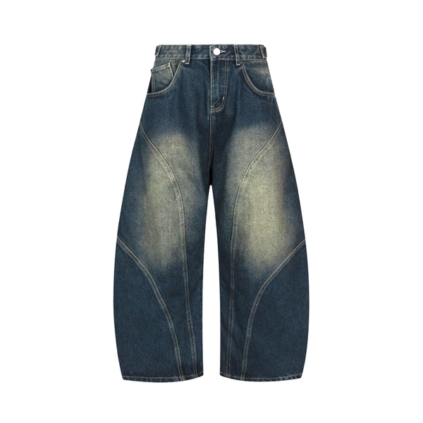 OUTBREAK - QUẦN DENIM ỐNG CONG “RETRO BAGGY JEANS”