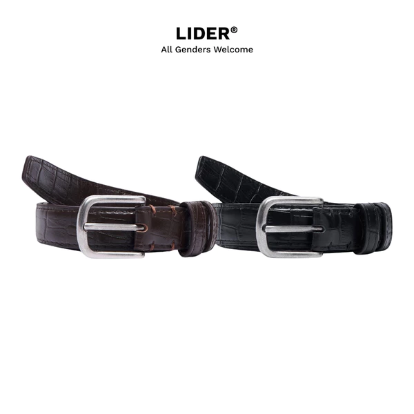 Thắt Lưng Da Vân Bản Nhỏ LIDER SLIM LEATHER BELT