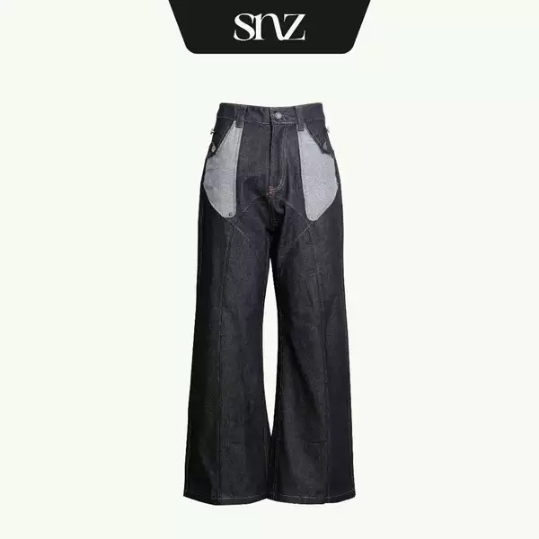Quần Jeans Wide Leg SNAZZY Unisex Nam Nữ Ống Rộng Chính Hãng - REBEL RAW LINE