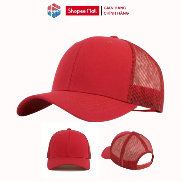 Mũ Lưỡi Trai PREMI3R Unisex Form Chuẩn Đội Đẹp Thời Trang Red NN379 [M]