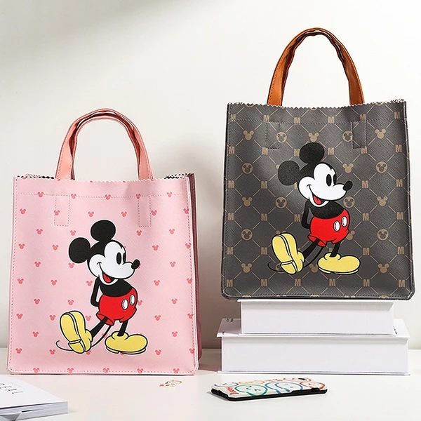 Túi Xách Hoạt Hình Disney Túi Mickey Chất Liệu Da Cao Cấp Chống Thấm Nước Dễ Thương Gói Mua Sắm A978
