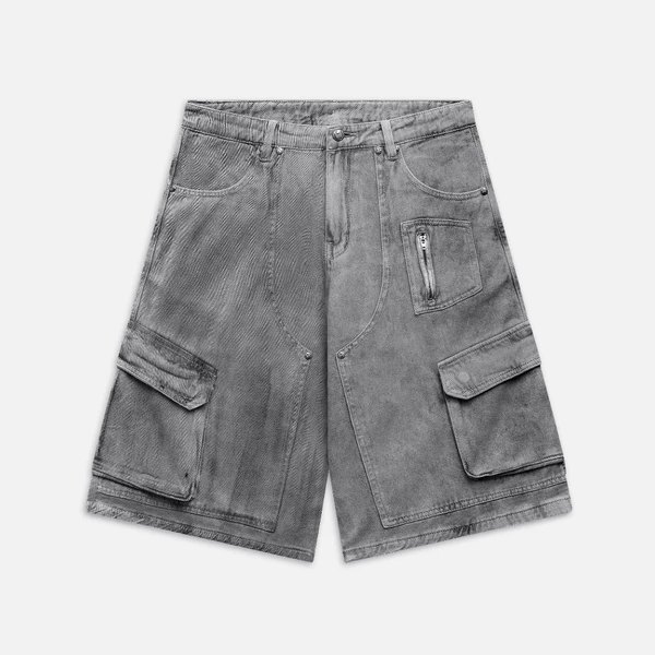 Quần NEEDS OF WISDOM Dust Cargo Jorts - Washed Grey - Local Brand Chính Hãng