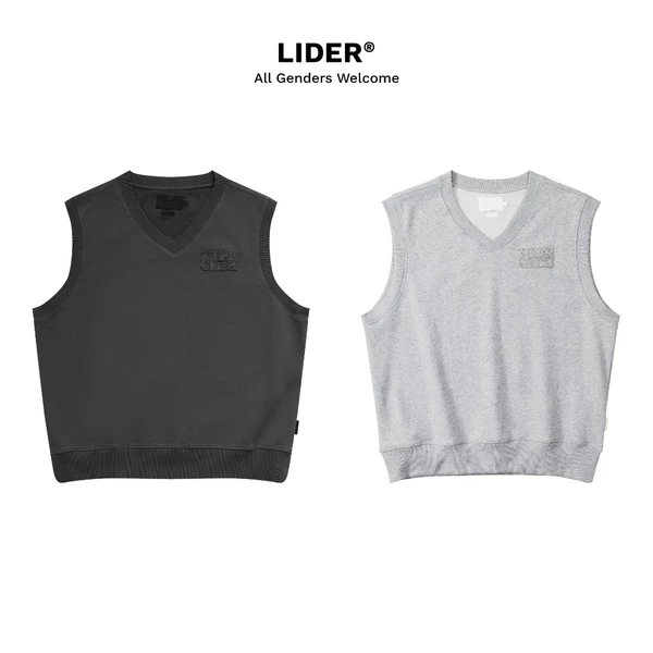 Áo Ghi Lê Sát Nách Unisex Nỉ Layer HUGGED V-NECK GILET
