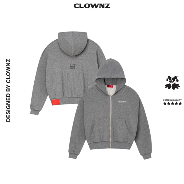 Áo hoodie zip ClownZ LDZN Basic Zipped Hoodie local brand form rộng đồ mùa đông nam nữ unisex