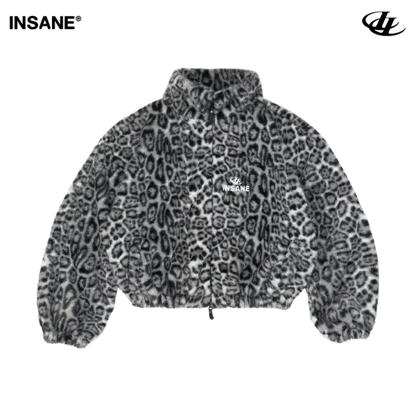 Áo Khoác Lông InsaneClo FROST VELI FURRY JACKET - LEOPARD OW Form Boxy Unisex Vải Giả Lông