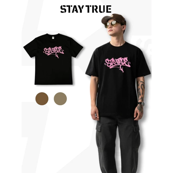 Áo Thun Local Brand STAYTRUE - Áo Thun Nam Nữ T-Shirt Unisex Basic Cotton Cao Cấp 210GSM