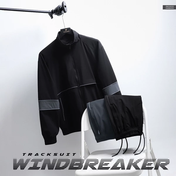 Quần Áo Khoác Gió Nam WINDBREAKER TRACKSUIT TORANO 2 lớp can phối cổ cao thêu logo Cản Bụi,Giữ ấm GWCW203-GWBW203