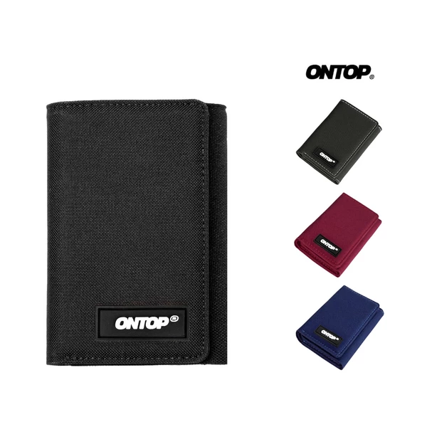 Ví canvas cầm tay local brand ONTOP có ngăn đựng thẻ nam nữ nhiều màu Tri-Fold Minimalist Wallet | O-V46