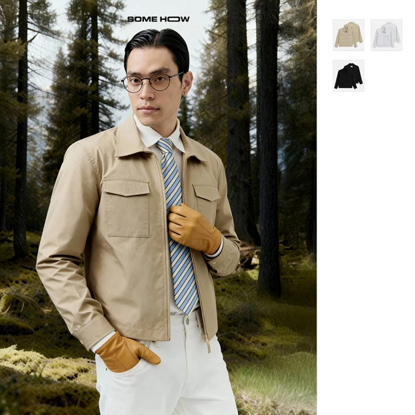 [N] Áo Khoác Slimfit Vải Dù Snap Chất Liệu Poly Chống Gió Form Slimfit Vừa Vặn, AK0092 SOME HOW STORE