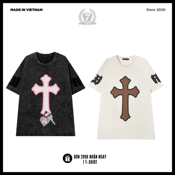Áo Thun Unisex Banawa - Tee Rebel Faith Cross | Local Brand Chính Hãng