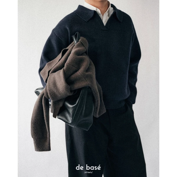 basé SWEATER 02 - Áo Len Dài Tay Cổ Bẻ -  de basé