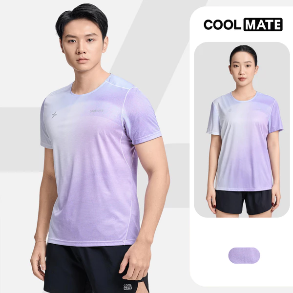 Áo Thun thể thao nam nữ unisex chạy bộ Running Graphic Luman Gradient siêu nhẹ nhanh khô Coolmate
