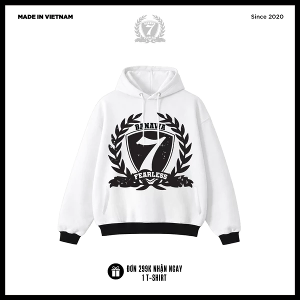 Áo Hoodie Nỉ Bông Unisex Banawa - Hoodie Fearless | Local Brand Chính Hãng