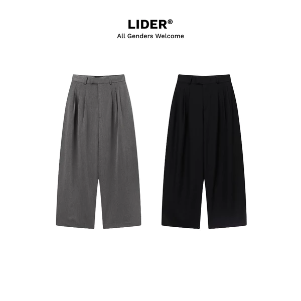 Quần Tây Ống Rộng Unisex LIDER FLOW PLEAT TROUSERS