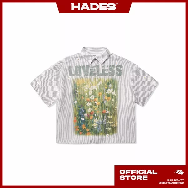 HADES Brand Chính hãng Áo Sơmi tay ngắn unisex - HADES Loveless Striped Shirts