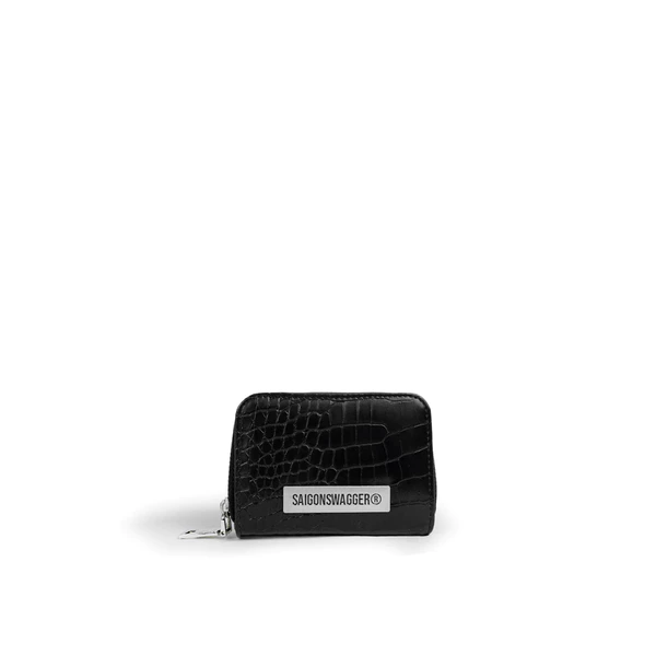 Ví Da Vân Khoá Kéo SAIGONSWAGGER® SGS “LUNE EMBOSSED” ZIP AROUND WALLET