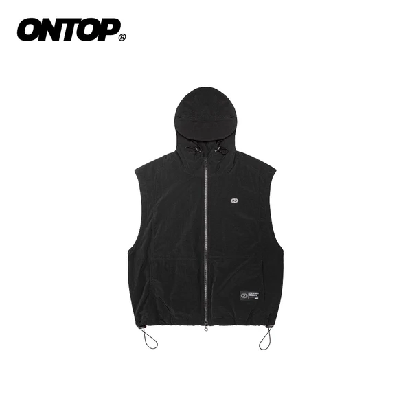 Áo gile gió nhăn 2 lớp có mũ ONTOP | O-AK1