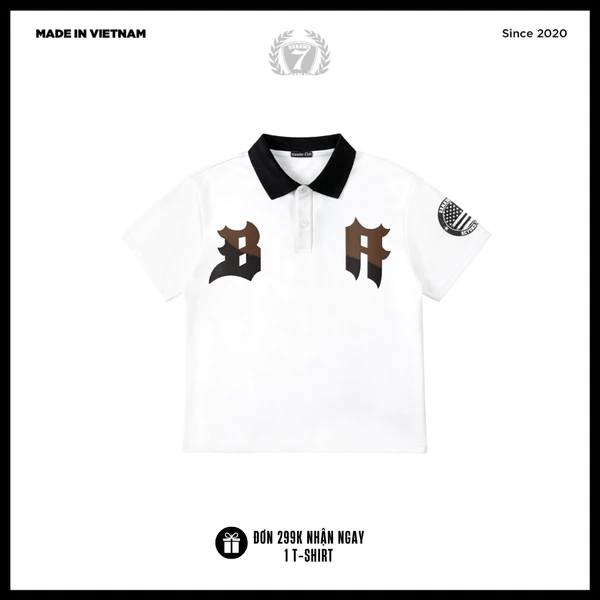 Áo Thun Polo Unisex Banawa - Polo Monogram USA | Local Brand Chính Hãng