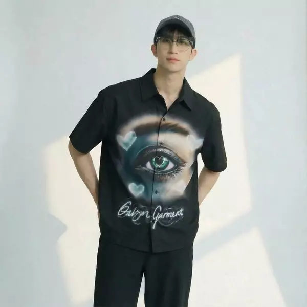 Áo Sơ Mi Nam Tay Ngắn Horus Đen - Onism T-Shirt