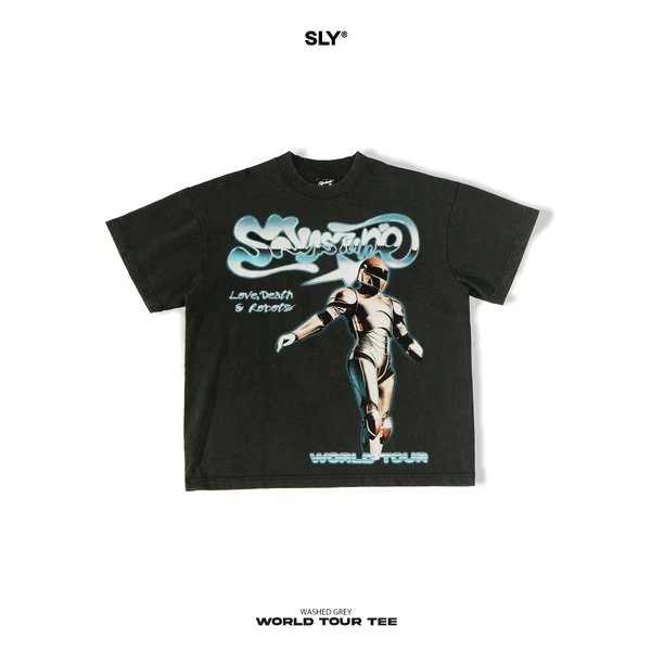 Áo thun SLY washed World Tour Black