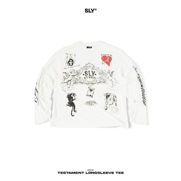 Áo thun tay dài SLY Testament White